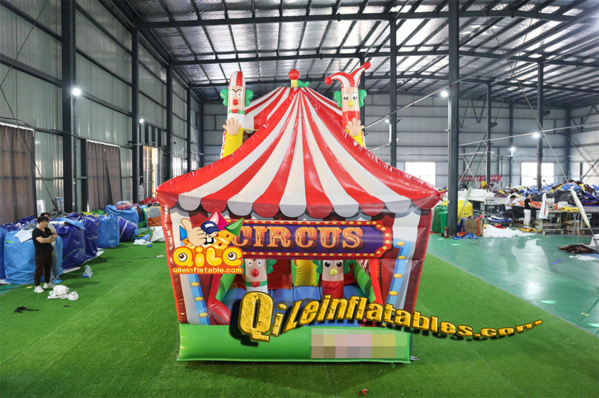 qile-7011 inflatable dry slide circus slide