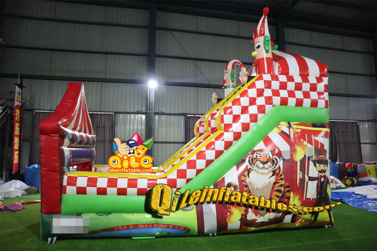 qile-7011 inflatable dry slide circus slide