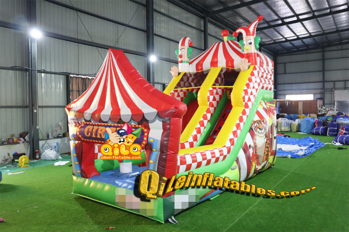 qile-7011 inflatable dry slide circus slide
