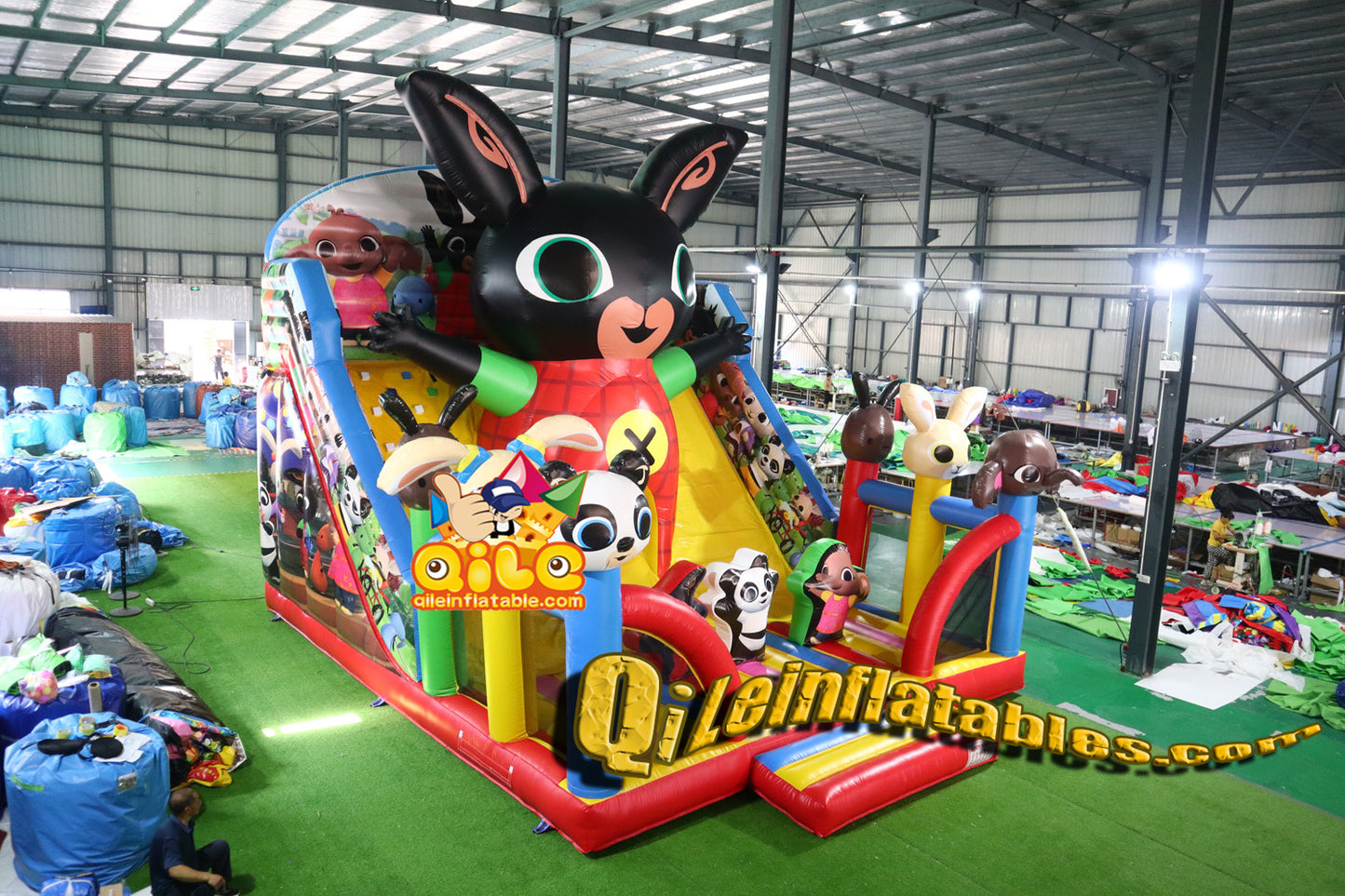 qile-2024009 inflatable dry slide
