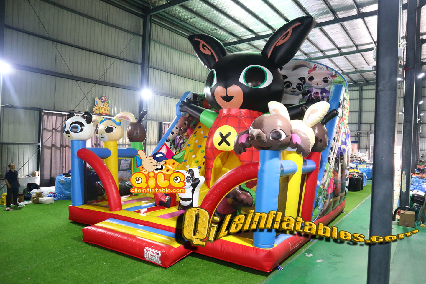 qile-2024009 inflatable dry slide