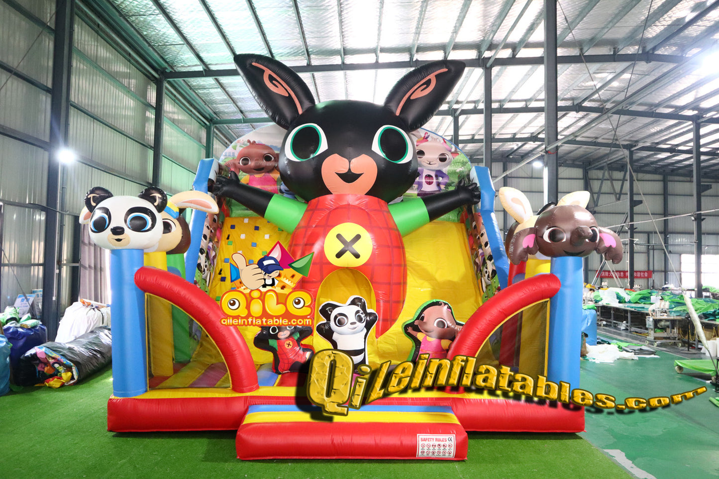 qile-2024009 inflatable dry slide