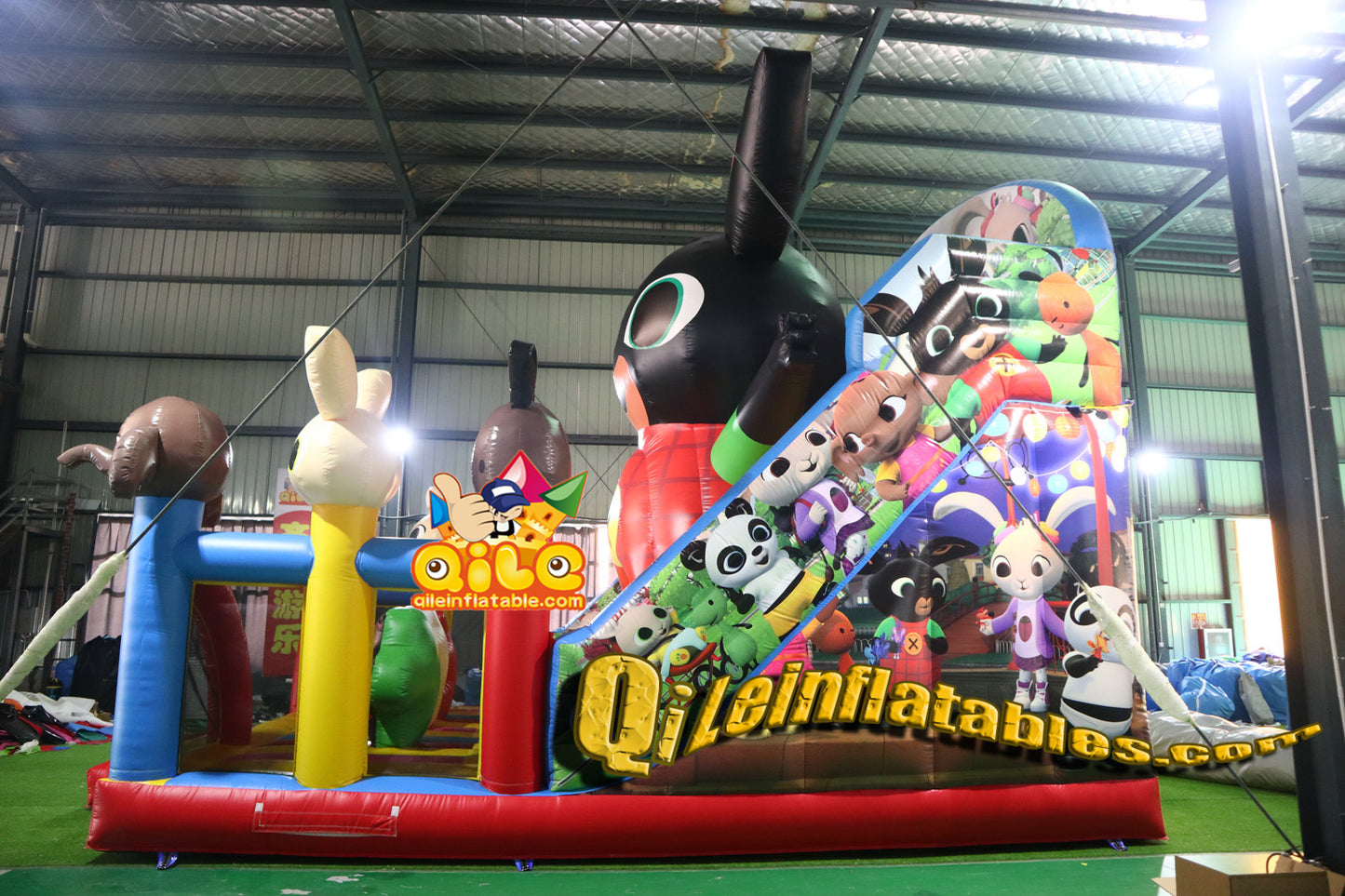 qile-2024009 inflatable dry slide