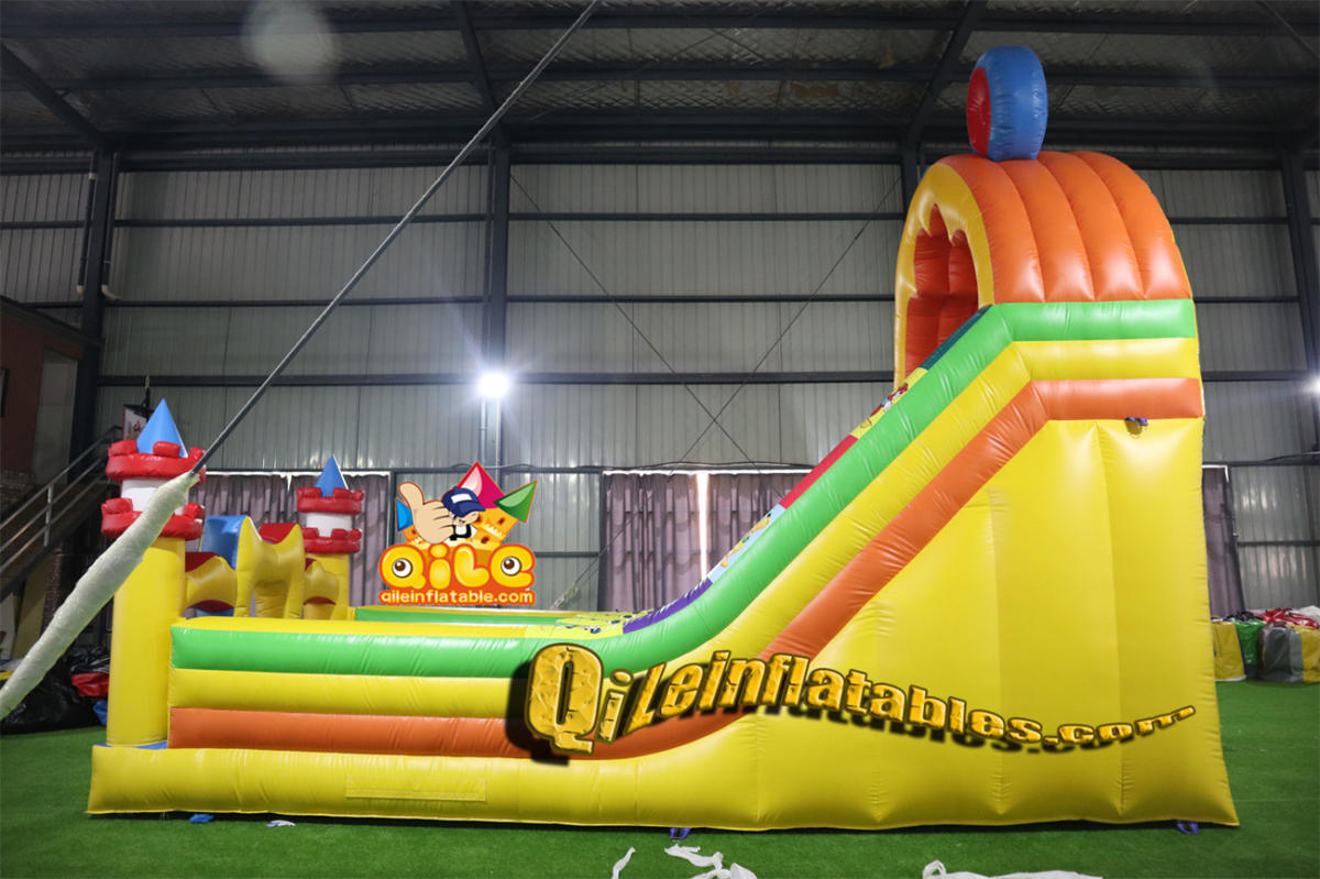 qile-7020 inflatable dry slide