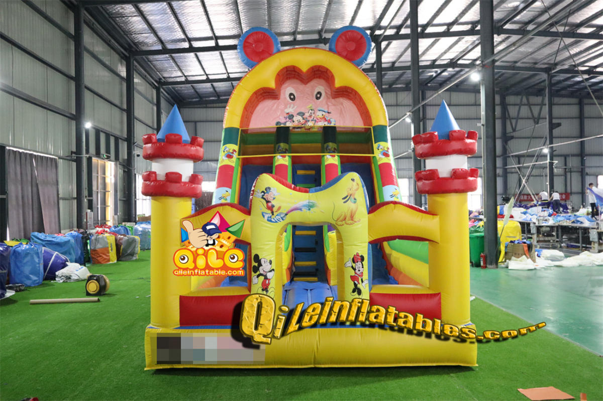 qile-7020 inflatable dry slide