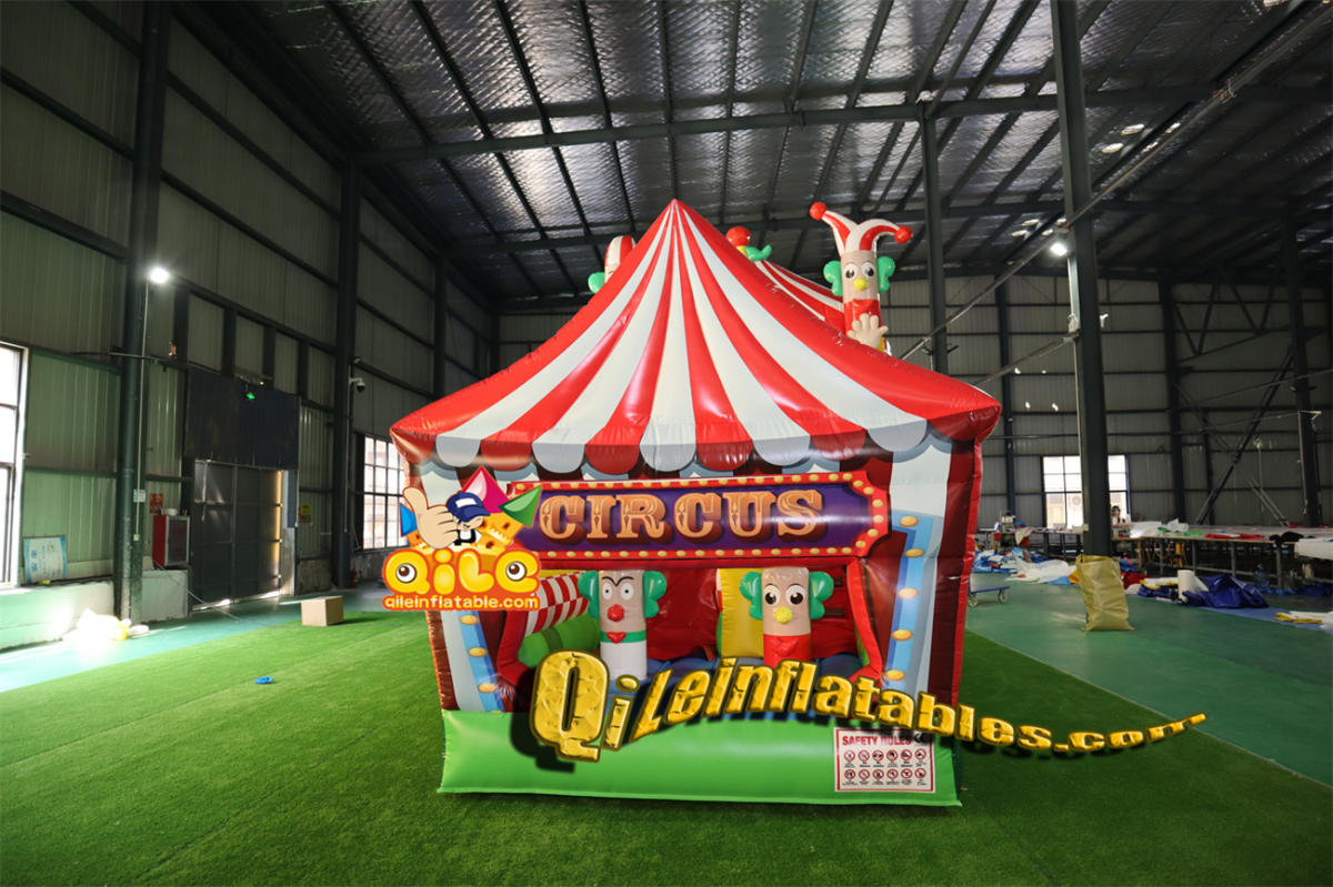 qile-7027 inflatable happy kids park dry slid