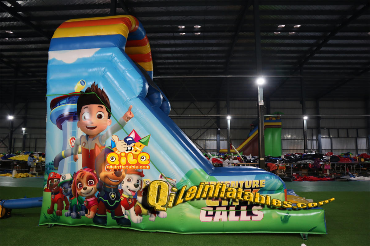 qile-7042 inflatable dry slide