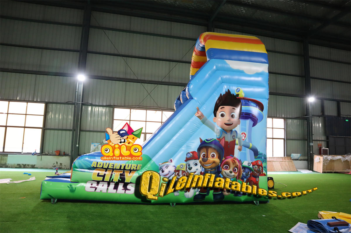 qile-7042 inflatable dry slide