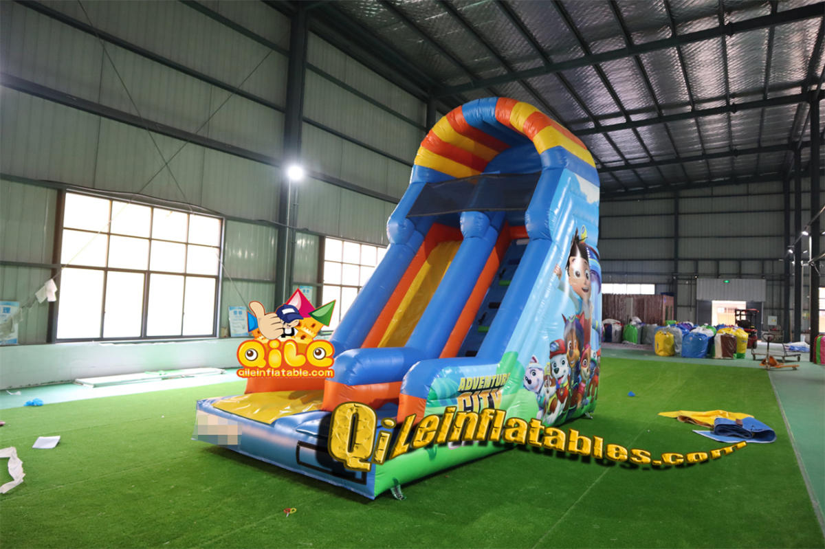 qile-7042 inflatable dry slide