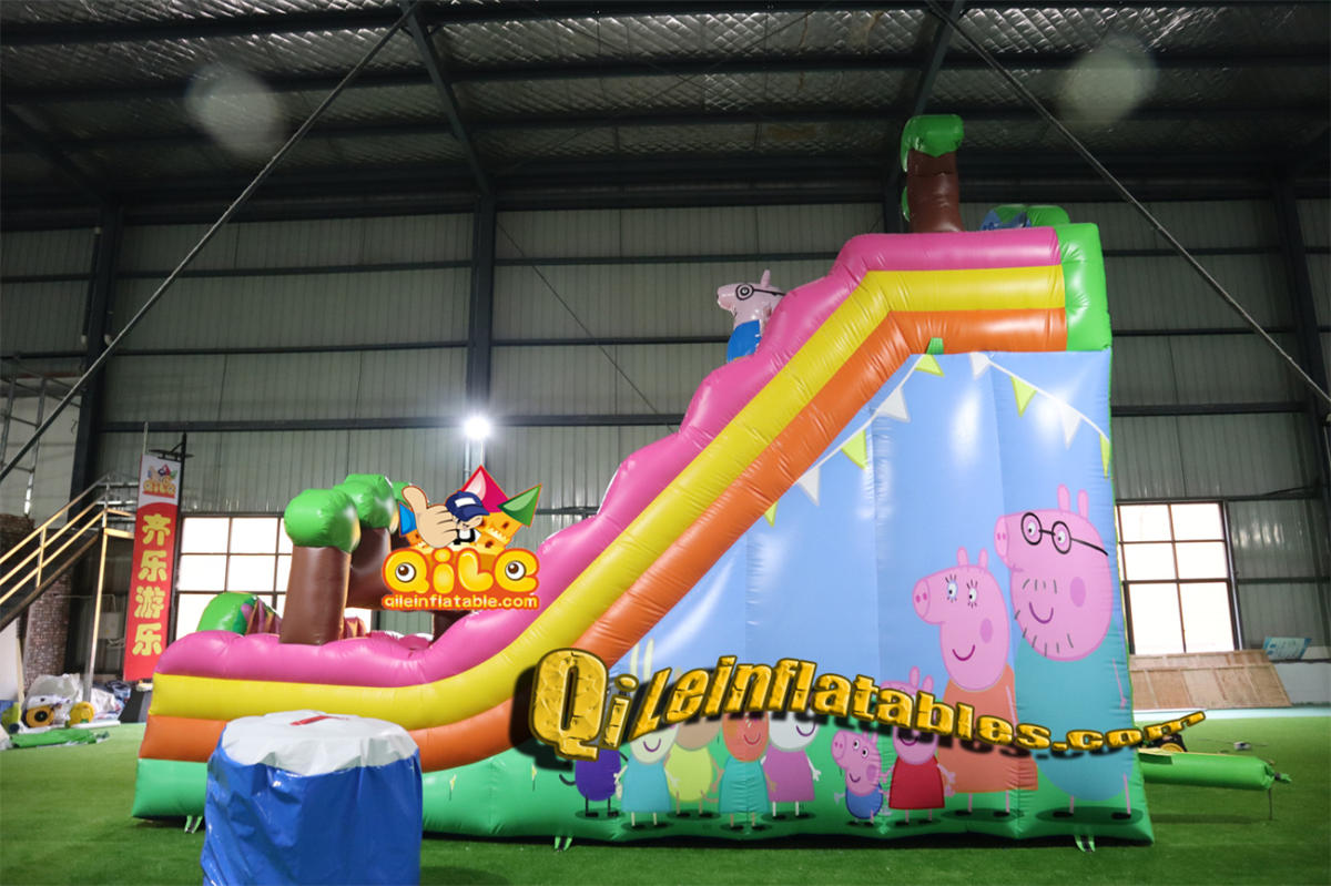 qile-7052 inflatable dry slide Page's Family slide