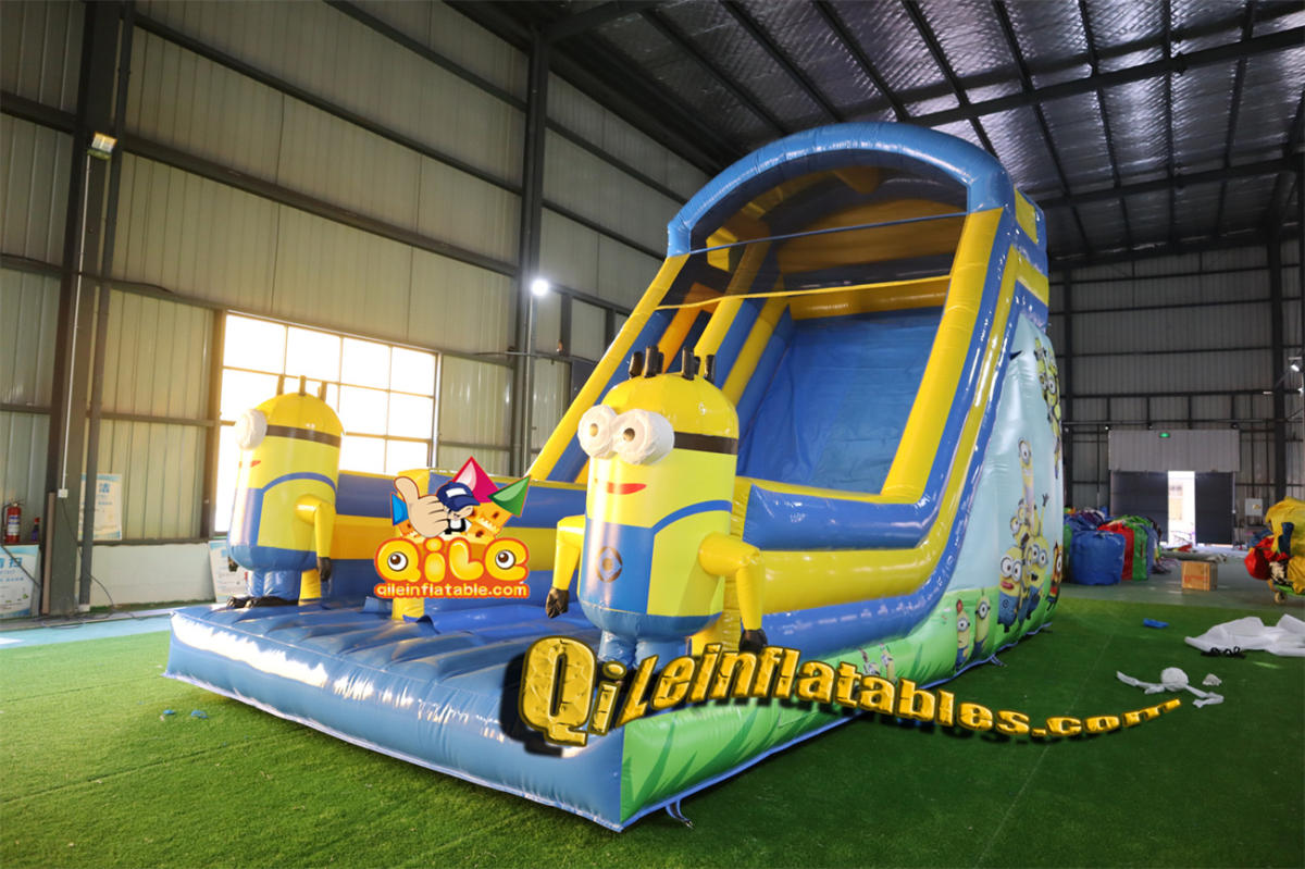 qile-7056 inflatable dry slide