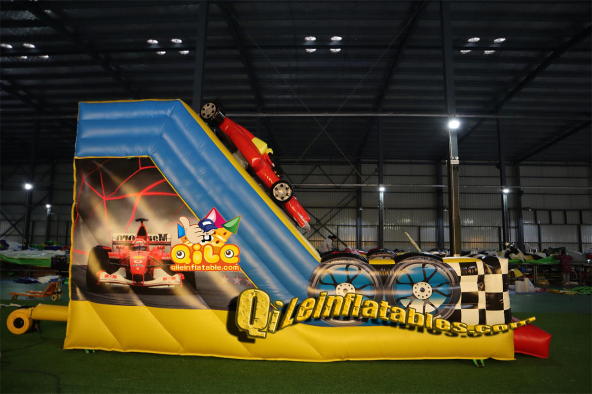 qile-7057 inflatable dry slide Racing slide