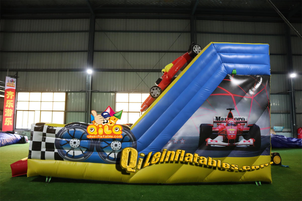 qile-7057 inflatable dry slide Racing slide