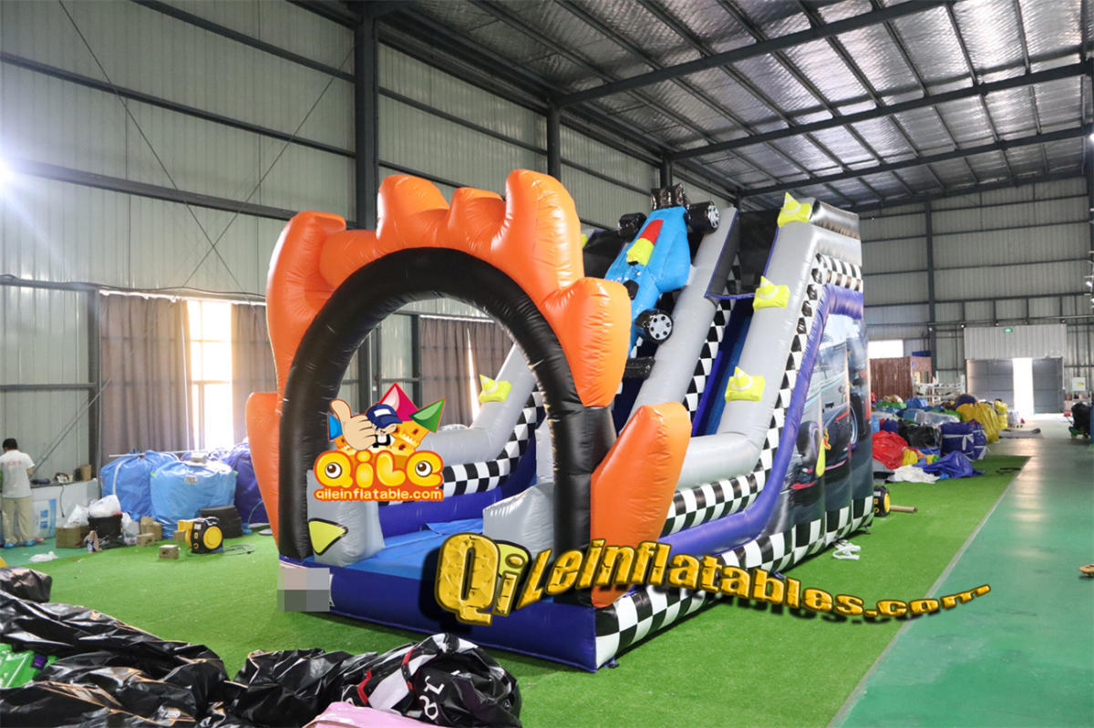 qile-7059 inflatable dry slide Racing slide