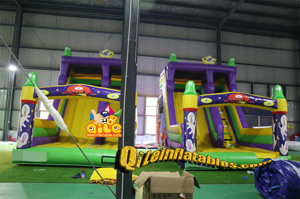 qile-7060 inflatable dry slide