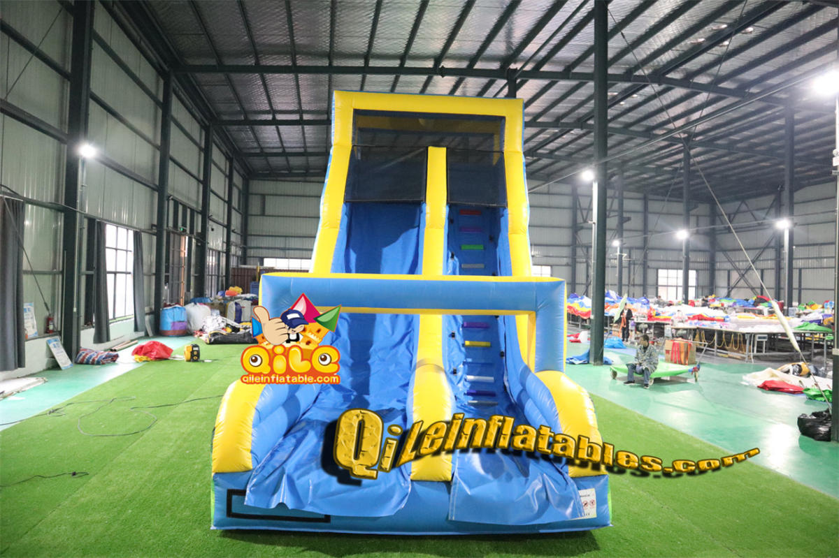 qile-7072 inflatable dry slide Minions slide