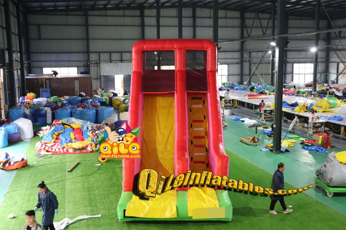 qile-7078 inflatable dry slide