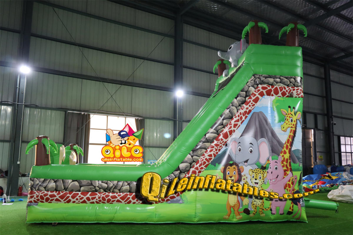 qile-7079 inflatable dry slide