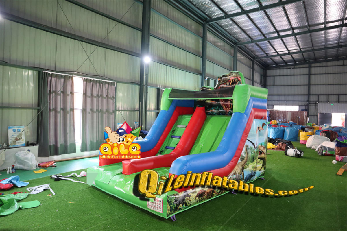 qile-7086 inflatable dry slide