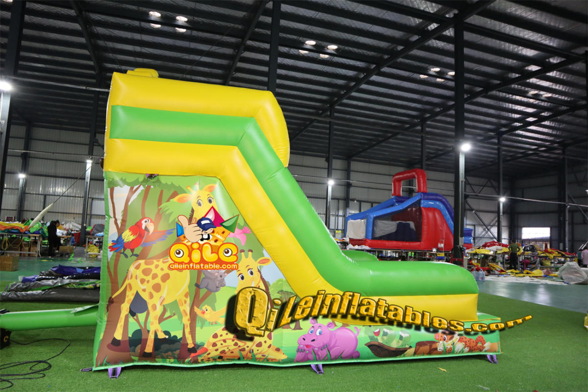 qile-7088 inflatable dry slide