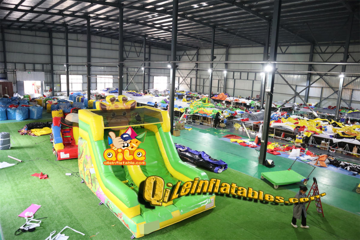 qile-7088 inflatable dry slide