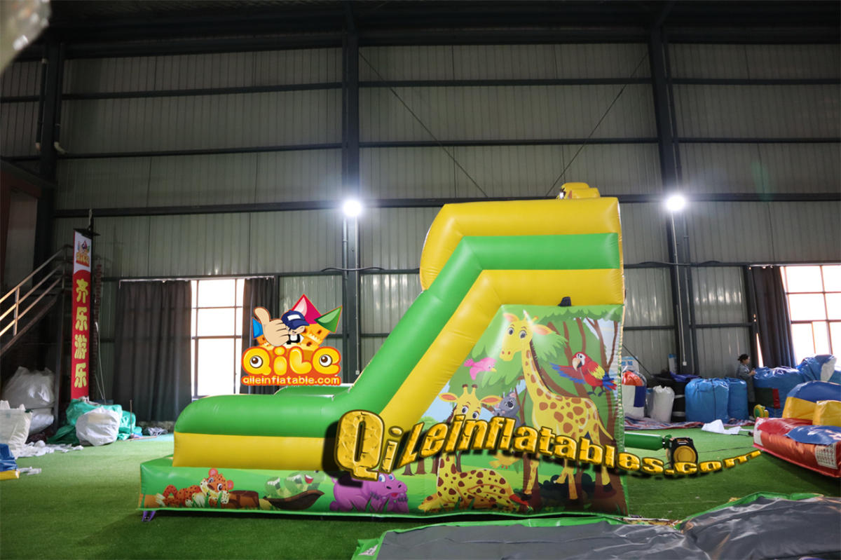 qile-7088 inflatable dry slide