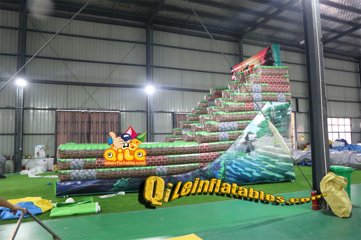qile-7090 inflatable dry slide Future War