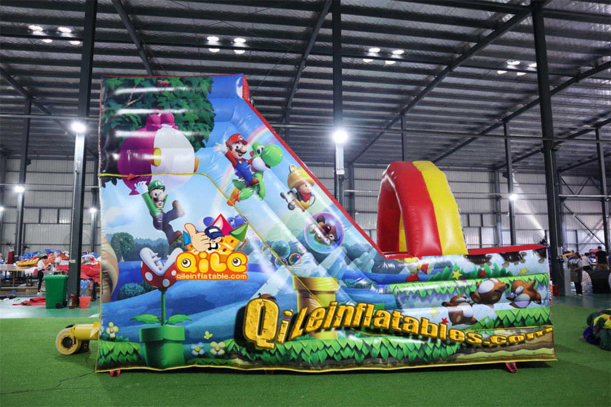 qile-7099 inflatable dry slide