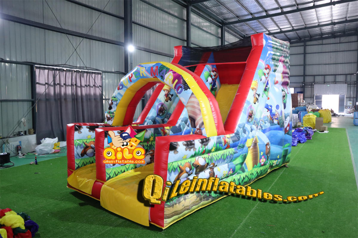 qile-7099 inflatable dry slide