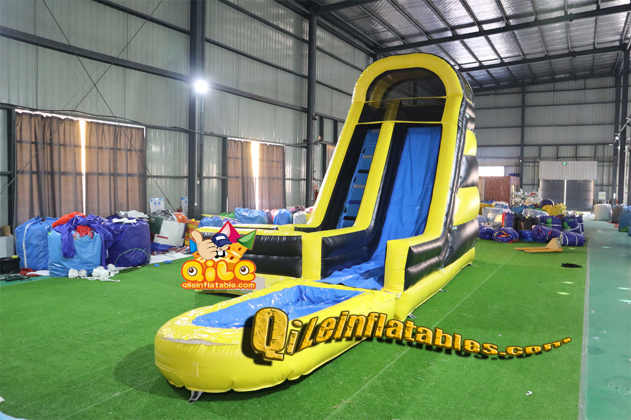 qile-6003 yellow and black water slide