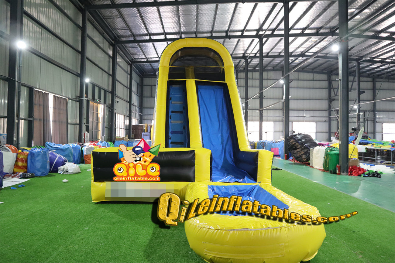 qile-6003 yellow and black water slide