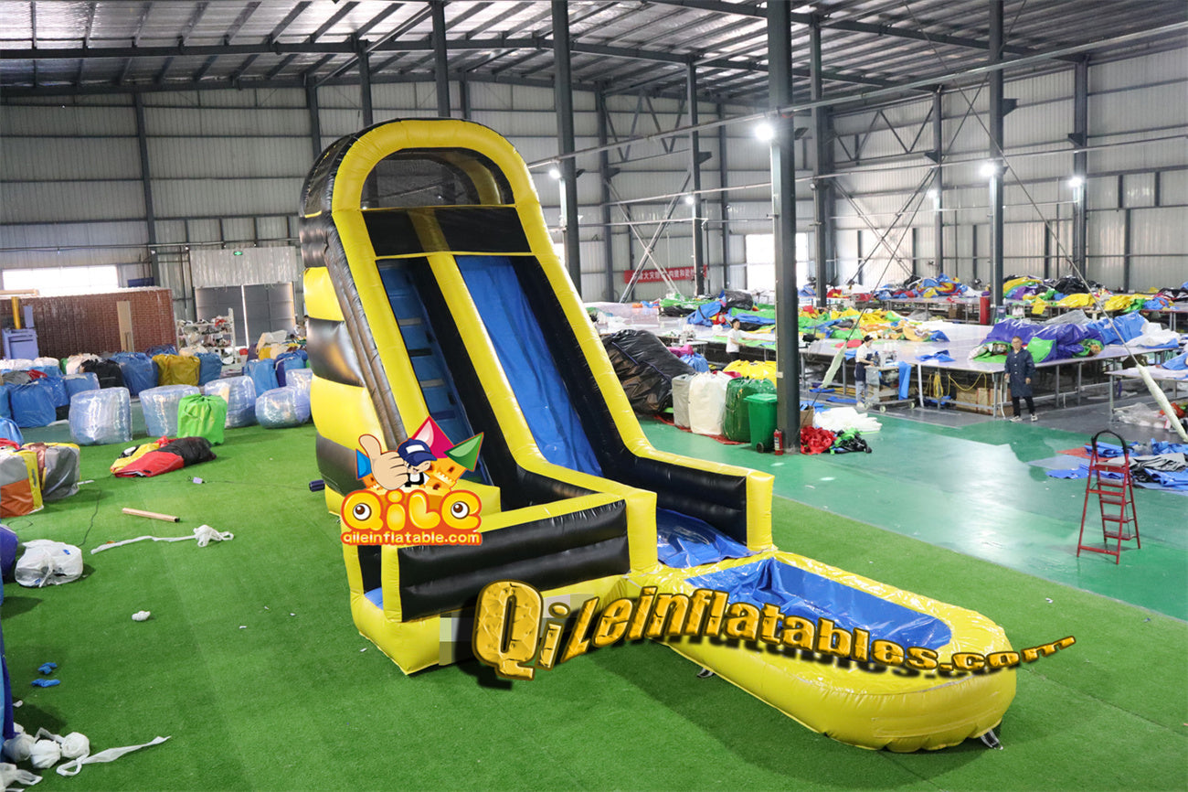 qile-6003 yellow and black water slide