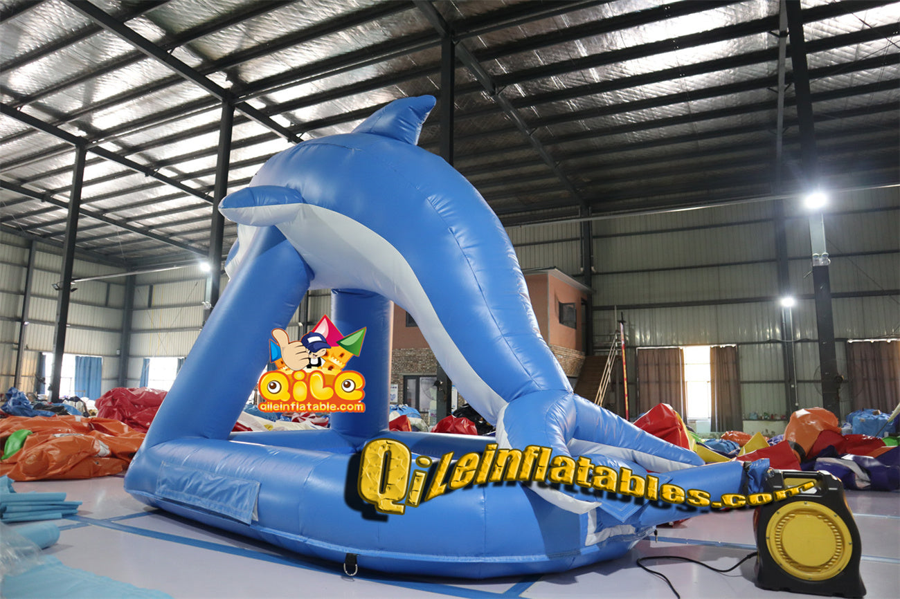 qile-4017 inflatable cartoon Dolphin foam machine spray water spray foam