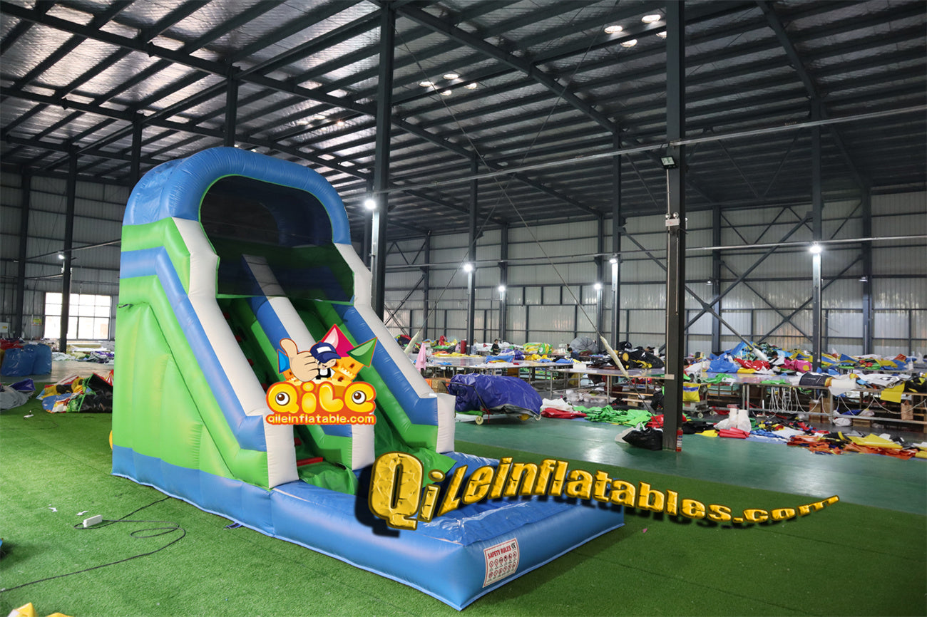 qile-6018 14' cheap water slide with pool