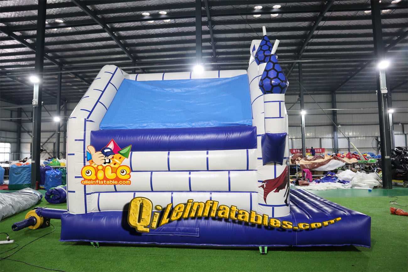 qile-1001 blue and with inflatable castle for sales