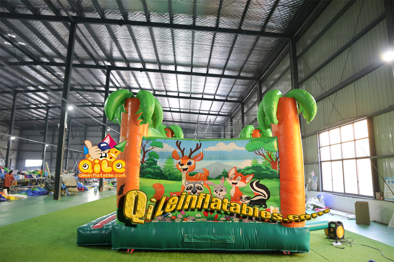 qile-1003 Forest Animal Park Jumping castle for 2024
