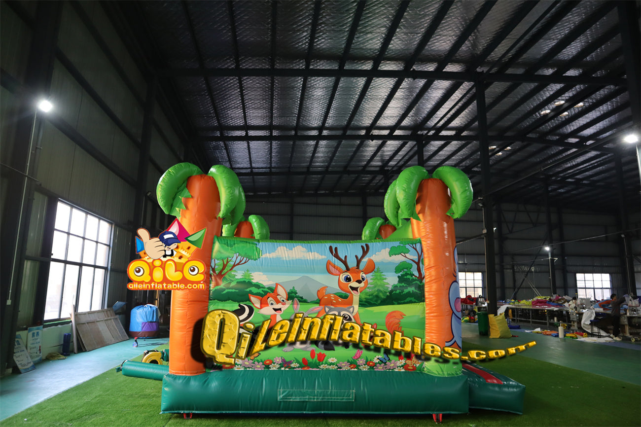 qile-1003 Forest Animal Park Jumping castle for 2024