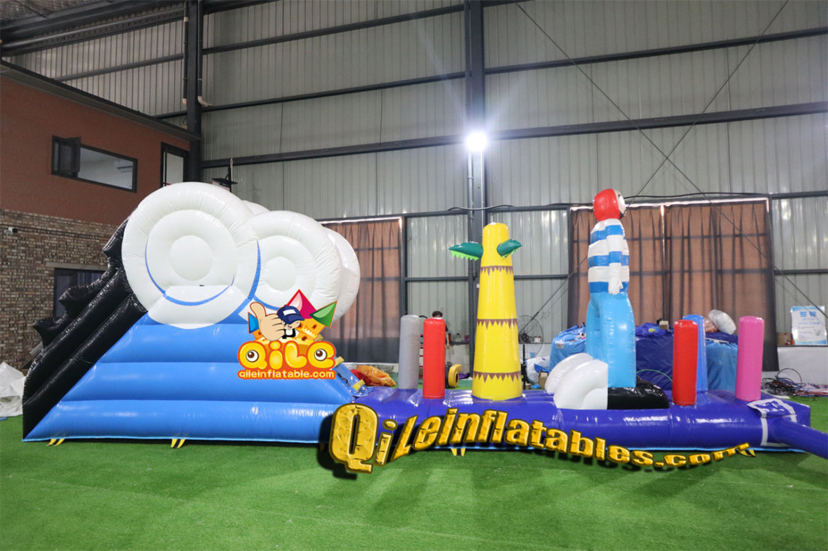 good-A010  Inflatable water obstacle course