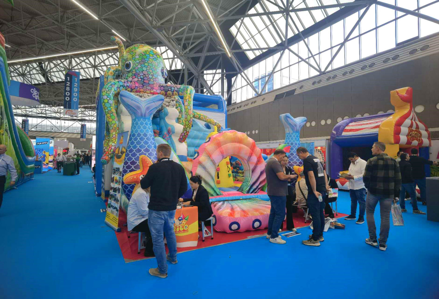 qile-IAAPA Netherlands 2024  Octopus Ocean Combination Jumping castle for 2024