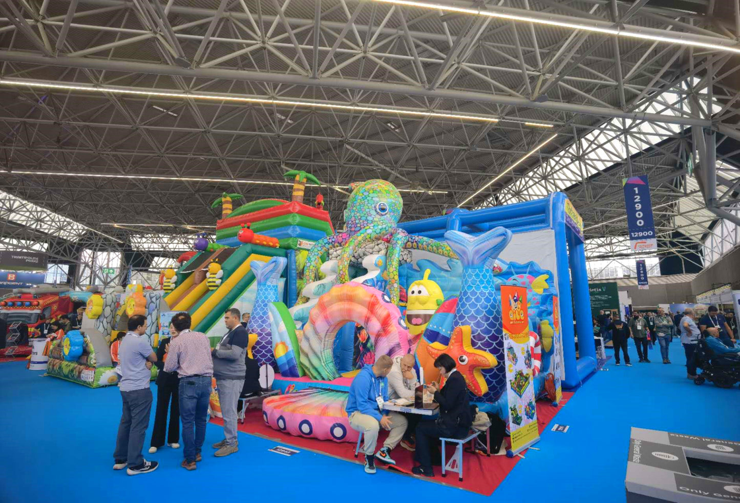 qile-IAAPA Netherlands 2024  Octopus Ocean Combination Jumping castle for 2024
