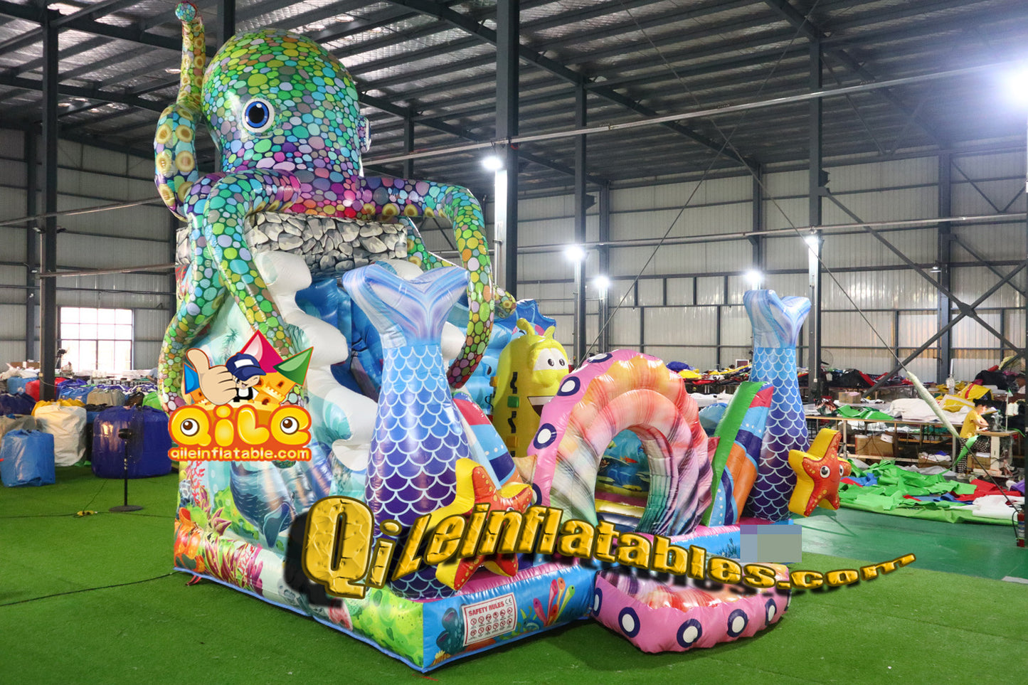 qile-IAAPA Netherlands 2024  Octopus Ocean Combination Jumping castle for 2024
