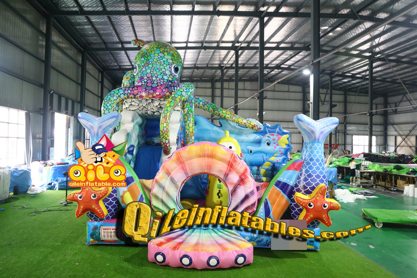 qile-IAAPA Netherlands 2024  Octopus Ocean Combination Jumping castle for 2024