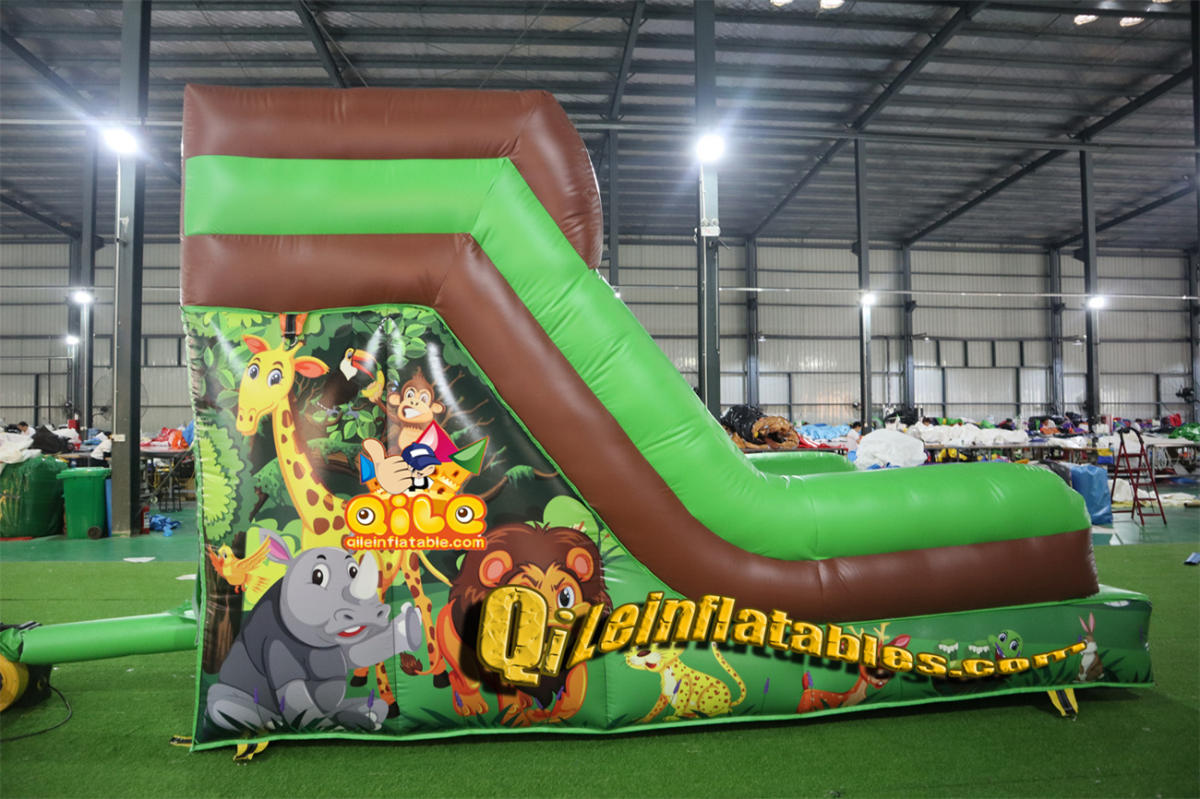 qile-7055   inflatable dry slide