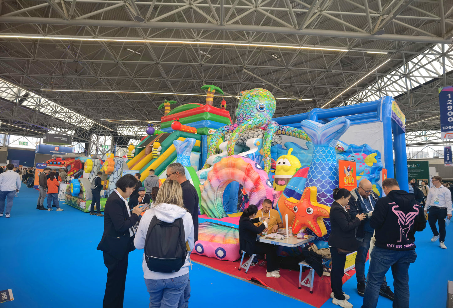 qile-IAAPA Netherlands 2024  Octopus Ocean Combination Jumping castle for 2024