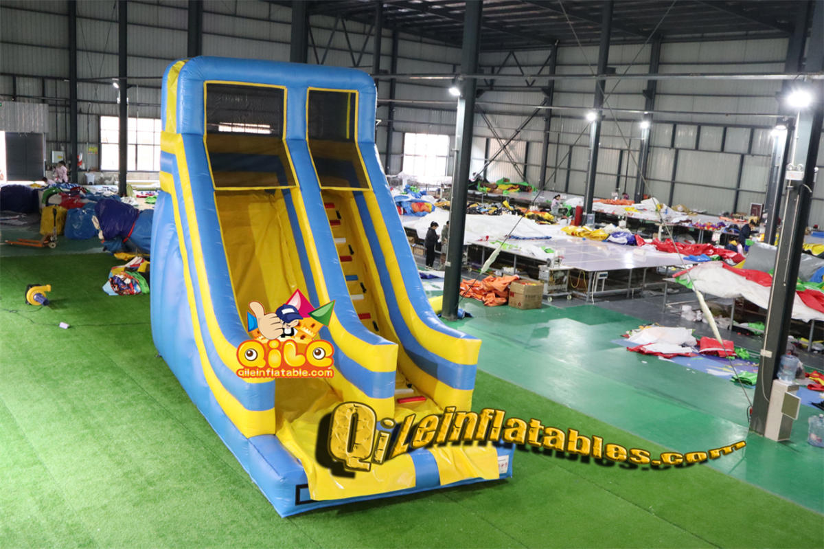 qile-7074 inflatable dry slide