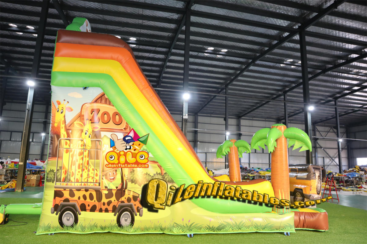qile-7080 inflatable dry slide