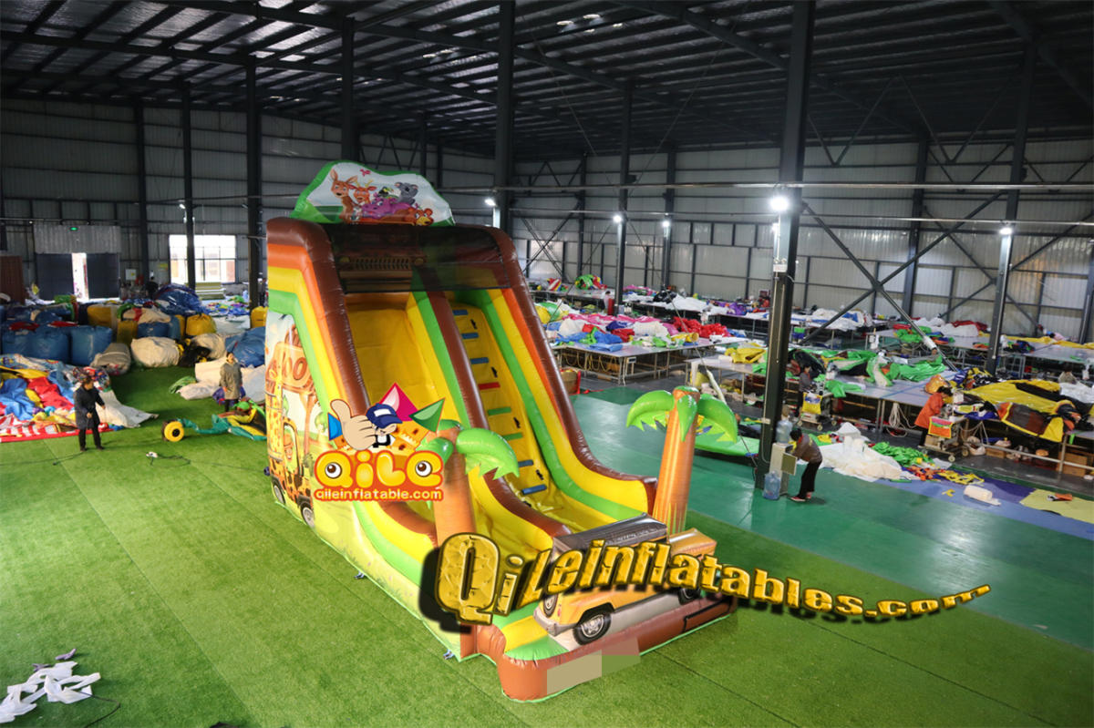 qile-7080 inflatable dry slide