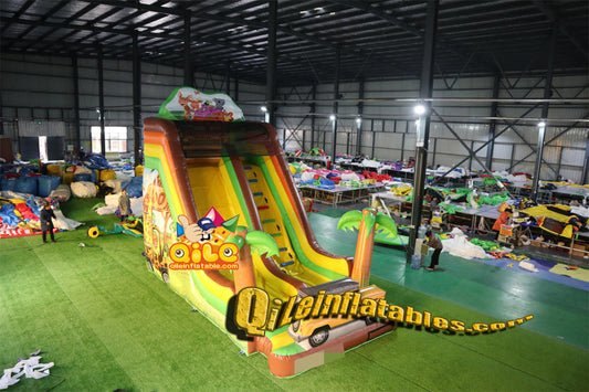qile-7080 inflatable dry slide
