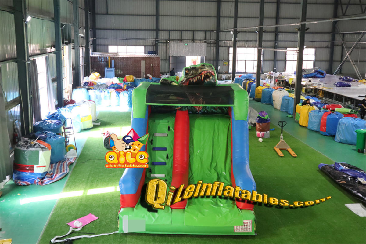 qile-7086  inflatable dry slide