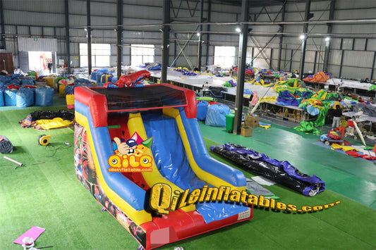 qile-7087 inflatable dry slide